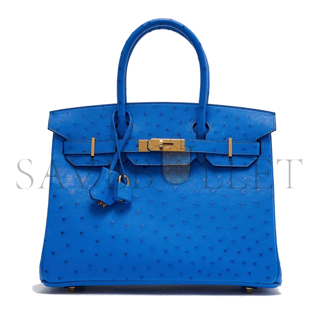 H**mes master birkin 30 blue mykonos 28624521 (30*24*16cm)